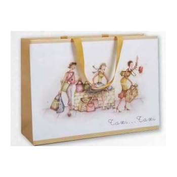 Clairefontaine, 1 lot de 8 sacs cadeaux en papiers types : shopping, Collection : Berni Parker's, Ladies who love life