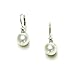 Sterling Silver White Shell Pearl and Cubic title=