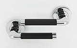 1 Pair - ARGO EBONY Lever Door Handle on a Polished Chrome Round Rose 3671 by Excel [並行輸入品]
