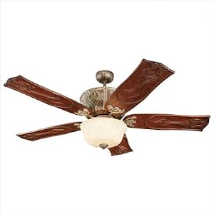 Monte Carlo 60in Van Buren Ceiling Fan with Light by 