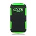 For Samsung Galaxy Ring/ Prevail 2 M840 (Virgin Mobile/ Boost Mobile) Grip Hybrid 2 in 1, Green+Black