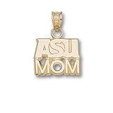 Arizona State Asu Sunburst Mom Charm/Pendant -14K/10K, Stainless Steel or Gold Plated