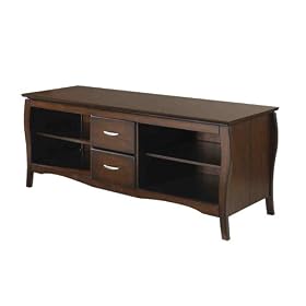 60 Flat Screen Tv Stand with Walnut Finish by