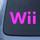 WII - Vinyl Car Decal Sticker #A1658 | Vinyl Color: Pink