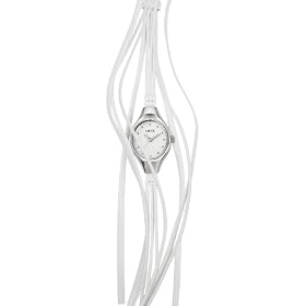 Opex - X2341LD3 - Filante - Montre Femme - Quartz Analogique - Cadran Acier Bross� - Bracelet Cuir Blanc
