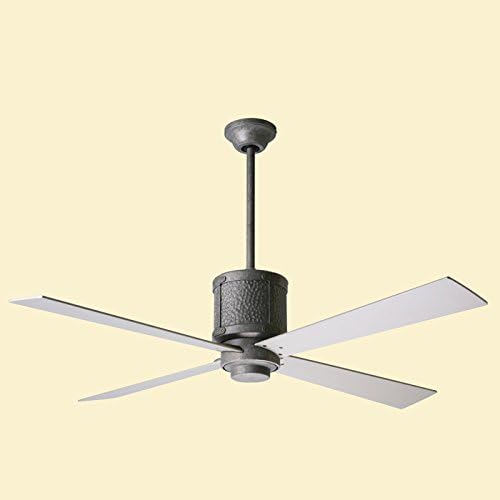 Period Arts Fans by Modern Fan BDG-RB-52-MG-451-005 Bodega Fan; Rubbed Bronze; 52" Mahogany Blades; 26W GU24 CFL (A