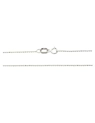 14K White Gold - 22" 1.0 MM. Round Bead Necklace Gold Chain
