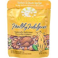 Wellness Adult Healthy Indulgence Turkey and Duck Recipe Cat Food Pouches, 1 Case of 24, 3... by Wellness