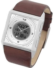 Diesel #DZ7100 Men's Analog Digital Leather Band Watch