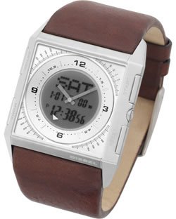 Diesel #DZ7100 Men's Analog Digital Leather Band Watch
