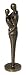 Embracing Unity Contemporary Solid Brass Art Sculpture