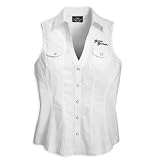 Harley-Davidson� Ladies Sleeveless Woven Shirt-LIMITED EDITION. 100% Cotton. Embroidery.... by Harley-Davidson�