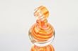 Murano Hand Blown Glass Orange Swirls Perfume Bottle NP-1219
