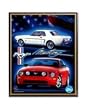 Ford Mustang Past & Present Clock