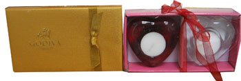 Valentines Day Candle & Godiva Chocolate Set by Kosherbyte