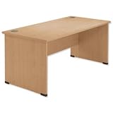 New. Sonix Classic Desk Rectangular W1600xD800xH725mm Oak Ref 35