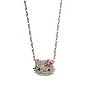 Hello Kitty by Kimora Lee Simmons "Simply Kitty" Tri-Colored Pendant, 18"