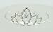 Small Diamante Crown Tiara Comb (T08)