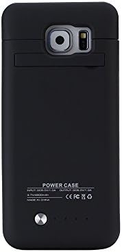 External Protective Battery Case for Samsung Galaxy S6 edge (5.1) Gright 4200MAH External Rechargeable Battery Charger Power Case Extended Back Up PowerBank with Full Body Protection for S6 edge Extended Samsung Charger Backup Power Bank Battery Pack Cover Cases Fit with Any Version of Samsung Galaxy S6 edge 5.1 /Galaxy S6 edge Battery Pack / Galaxy S6 edge Power Case / Galaxy S6 edge Battery Charger Lightning Charging Port, Kick Stand, Slim Fit Slider Design(Black)