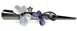 Purple Butterfly Kisses Swarovski Crystal Alligator Clip
