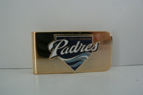 MLB San Diego Padres Gold Tone Money Clip