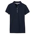 Girls' Cherokee® School Uniform Short-Sleeve Polo - Navy