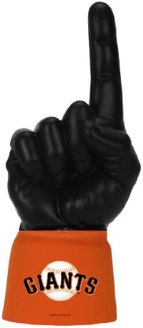 MLB San Francisco Giants #1 Jersey Sleeve with Foam Fingers, Orange/Black