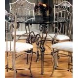 Click here to buy Bordeaux Glass Table Bronze Pewter Finish by .