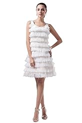 Silk Sleeveless Lace Feathers Evening Dress 