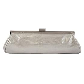 Genuine Leather, Metal Frame, Clutch, Evening Bag - Parisa (31 0005)