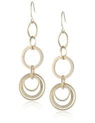 Duragold 14k Yellow Gold Polished Multi-Tube Dangle Earrings