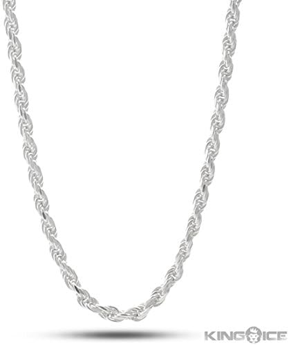 Sterling Silver 1.6mm Rope Chain (16, 18, 20, 22, 24, 30 or 36 inch) (20 Inches)