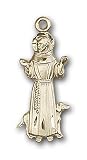 14kt Gold St. Francis Medal