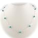Turquoise Stone Beads Sterling Silver Box Chain Necklace 16, 18, 20, 40 Inch