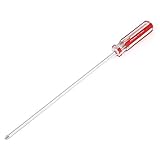 uxcell プラスドライバー プラスチック製取っ手 磁気ヒント 滑り止め クロムバナジウム鋼