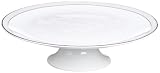 Vera Wang by Wedgwood Pink Duchesse 10.5-Inch Footed Cake Stand