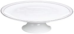 Vera Wang by Wedgwood Pink Duchesse 10.5-Inch Footed Cake Stand