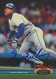 Greg Briley, Seattle Mariners, 1991 Topps Stadium Club Autographed Card