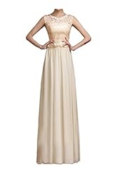 Chiffon Natural   Waistline Floor Length Lace-Up Bridesmaid Dress/Prom Dress 