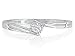 Sterling Silver Diamond Solitaire Promise ring .07ct tw (Sizes 40)