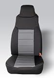 Rugged Ridge Custom Fit Seat Covers Neoprene Seat Covers- Front Jeep Wrangler 2003 to 2006 (Pair)- Grey