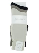 Calvin Klein Men's 3 Pack Microfiber Assorted Pack Socks