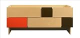 notNeutral 12001600-G Tetra 3 Six-Drawer Storage Unit Color: Lotus Green