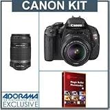 Canon EOS Rebel T3i Digital SLR Camera Kit with Canon EF-S 18-55mm IS II Lens & EF-S 55-250mm f/4-5.6 IS Lens, FREE: Red Giant Adorama Production Bundle for PC/Mac a $599.00 Retail Value