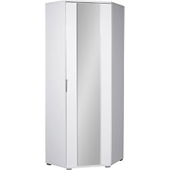 Eckkleiderschrank Treviso 3017-84 - Wei�/Front Hochglanz