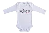 Cool Bamboo Unisex Baby Gift Boxed Sum Ting Wong Long Sleeve Bodysuit White 0 - 6 Months