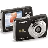 Lenco DC-511 Digitalkamera (12 Megapixel, 8-fach digital Zoom, 6 cm (2,4 Zoll) TFT-LCD) schwarz