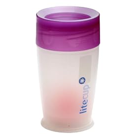 Litecup - Purple (no spill, glow in-the-dark cup!!!)