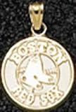 Boston Red Sox Solid 14K Gold Round Logo Pendant