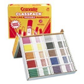 Childrens Toyshop  Toys : Binney & Smith Crayola(R) Classpack™ Fine-Line Washable Markers, Assorted Colors, Pack Of 200